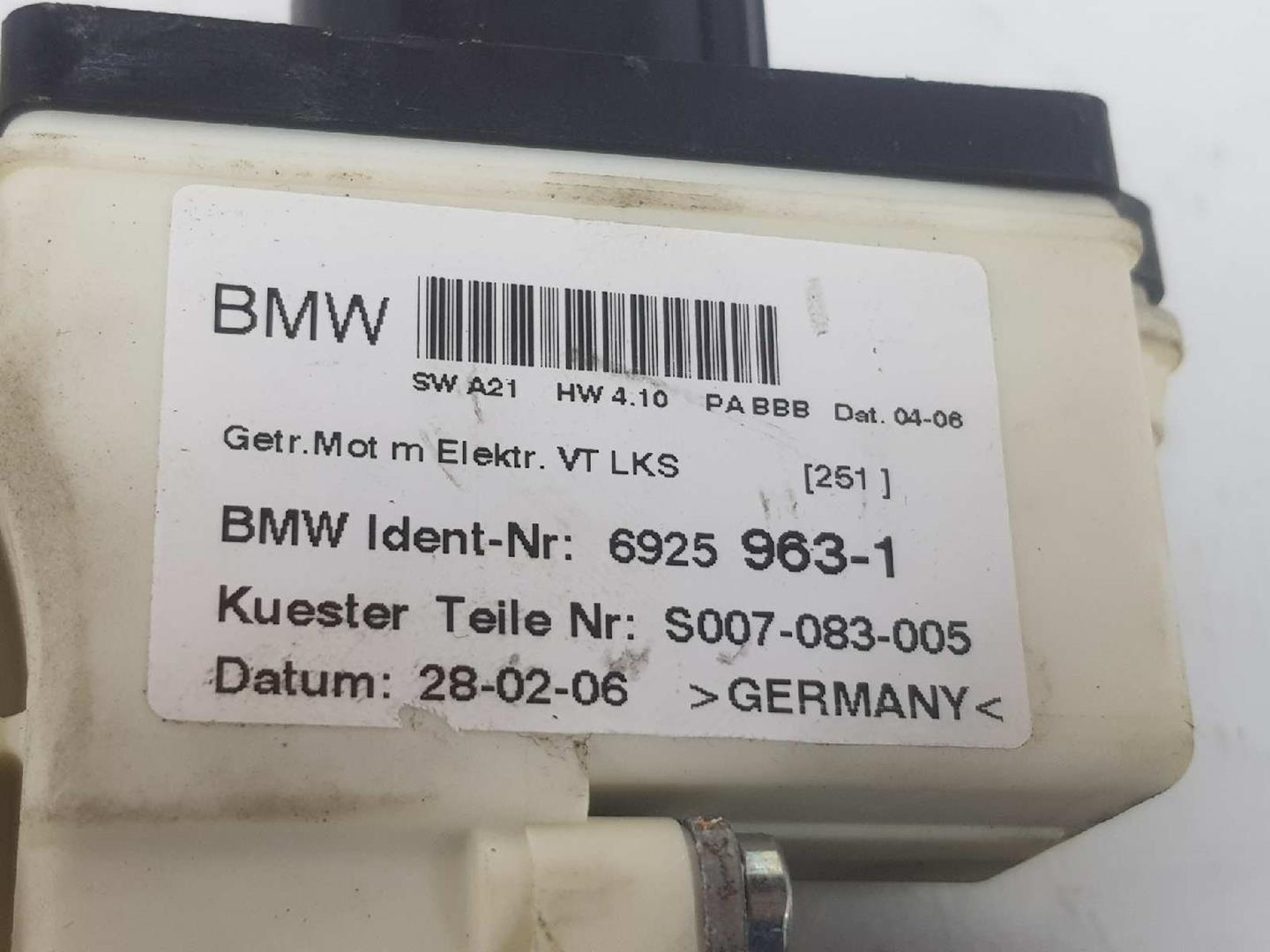 BMW X3 E83 (2003-2010) Vänster framdörr Fönsterregulatormotor 6925963, 67626925963 19901311