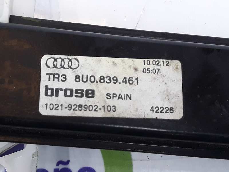 AUDI Q3 8U (2011-2020) Стеклоподъемник задней левой двери 8U0839461, 1021928902103, 8U0839461 19656275