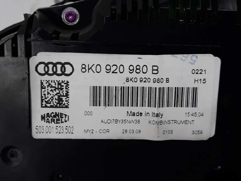 AUDI A4 B8/8K (2011-2016) Spidometras (Prietaisų skydelis) 8K0920980B,8K0920980B 24046550