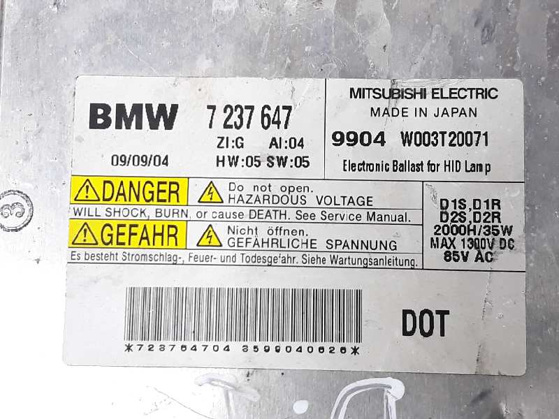 BMW 7 Series F01/F02 (2008-2015) Unitate de control lumini xenon 7237647,63117237647 19701532