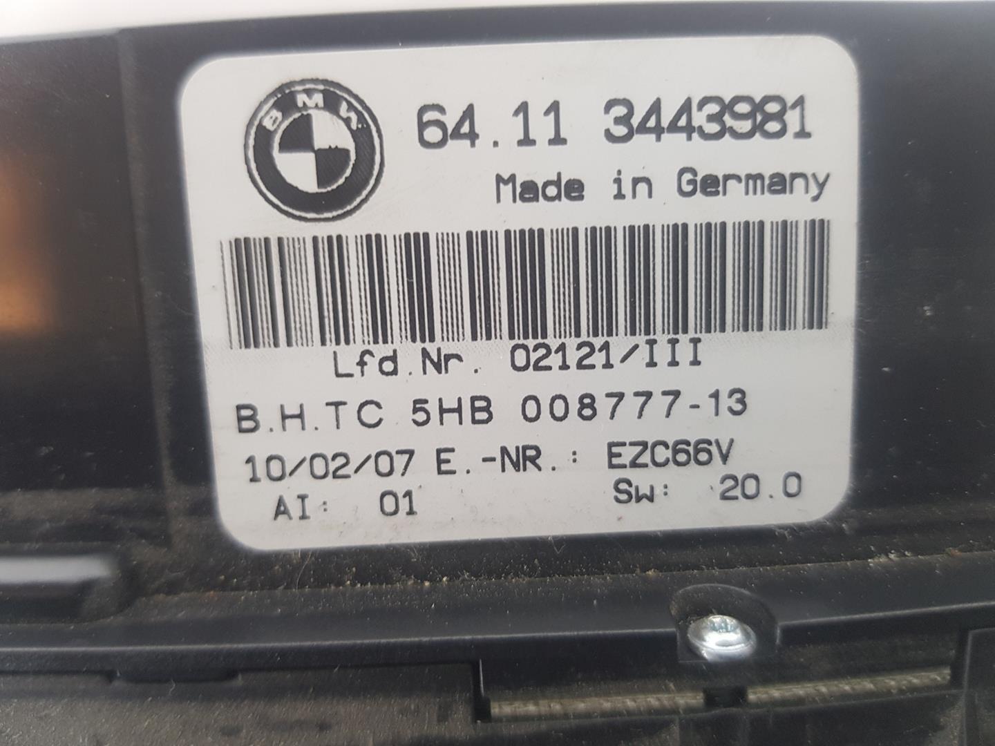 BMW X3 E83 (2003-2010) Pегулятор климы 64113443981, 3443981 19781988
