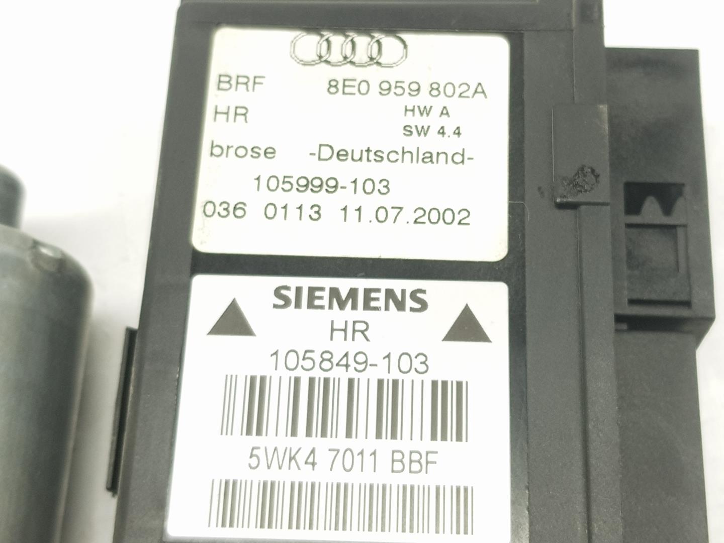 AUDI A4 B6/8E (2000-2005) Кнопка стеклоподъемника задней правой двери 8E0959802A,8E0959802E 21608119