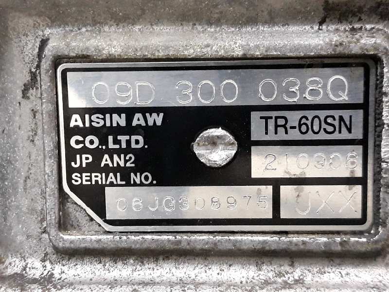 AUDI Q7 4L (2005-2015) Greičių dėžė (pavarų dėžė) JXX, 09D300038Q, 09D300038QX 19663065