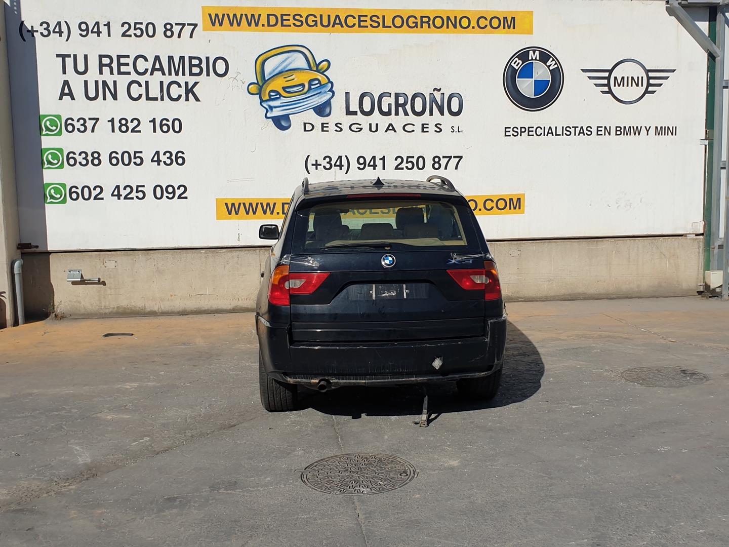 BMW X3 E83 (2003-2010) Rear Left Door 41003449337, 41003449337, COLORNEGRO475 19830922