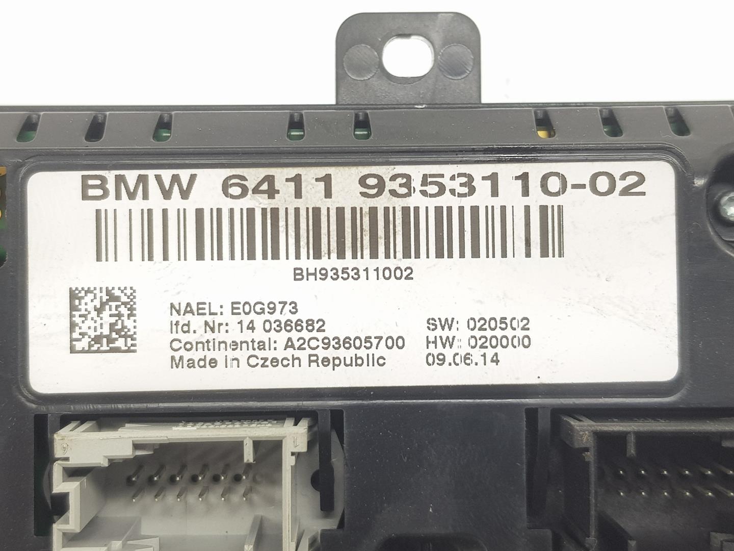 BMW X4 F26 (2014-2018) Klimato kontrolės (klimos) valdymas 64119353110, 64119353110 19785093