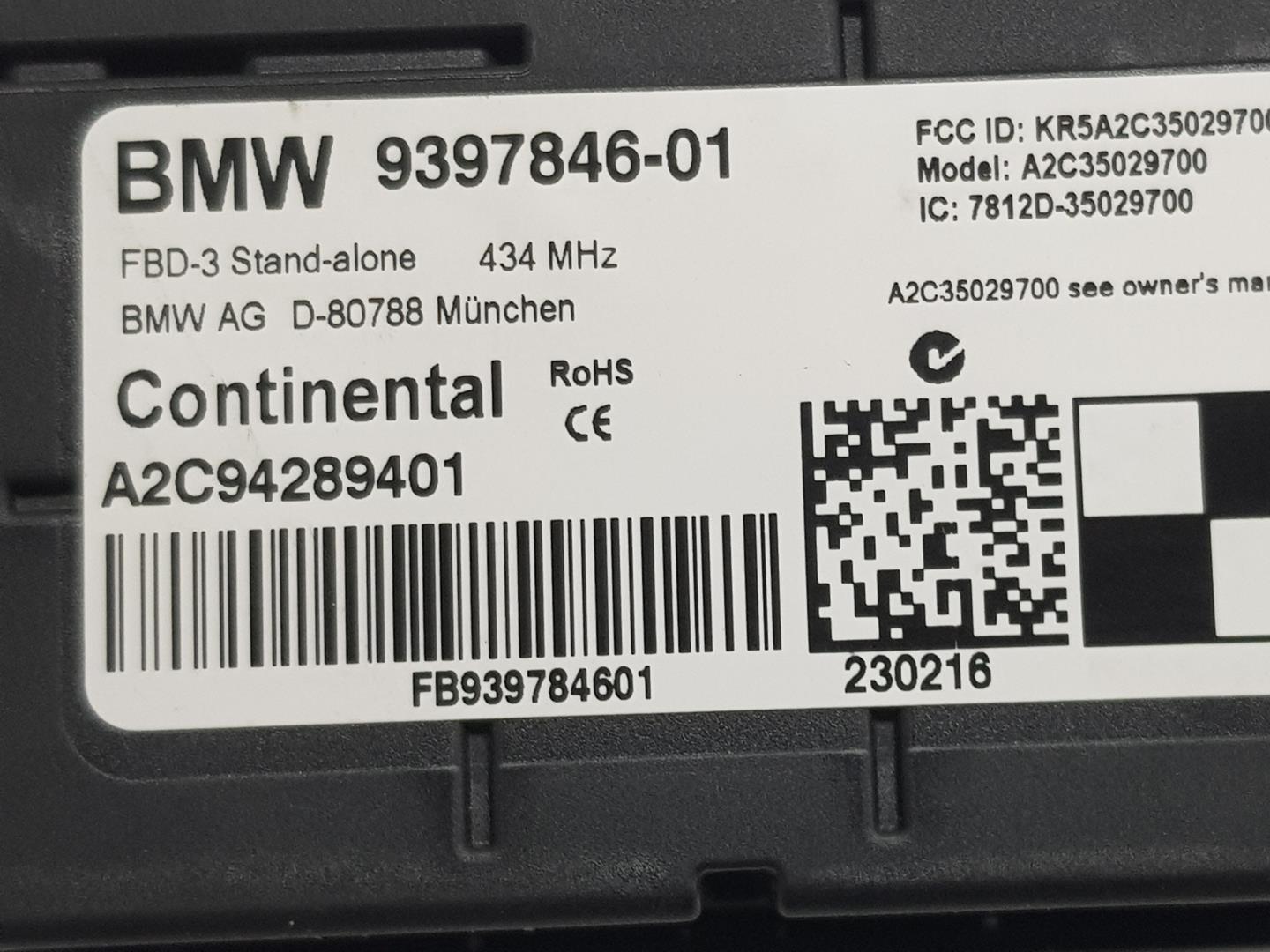 BMW 4 Series F32/F33/F36 (2013-2020) Other Control Units 61359397846, 61359397846 24231553