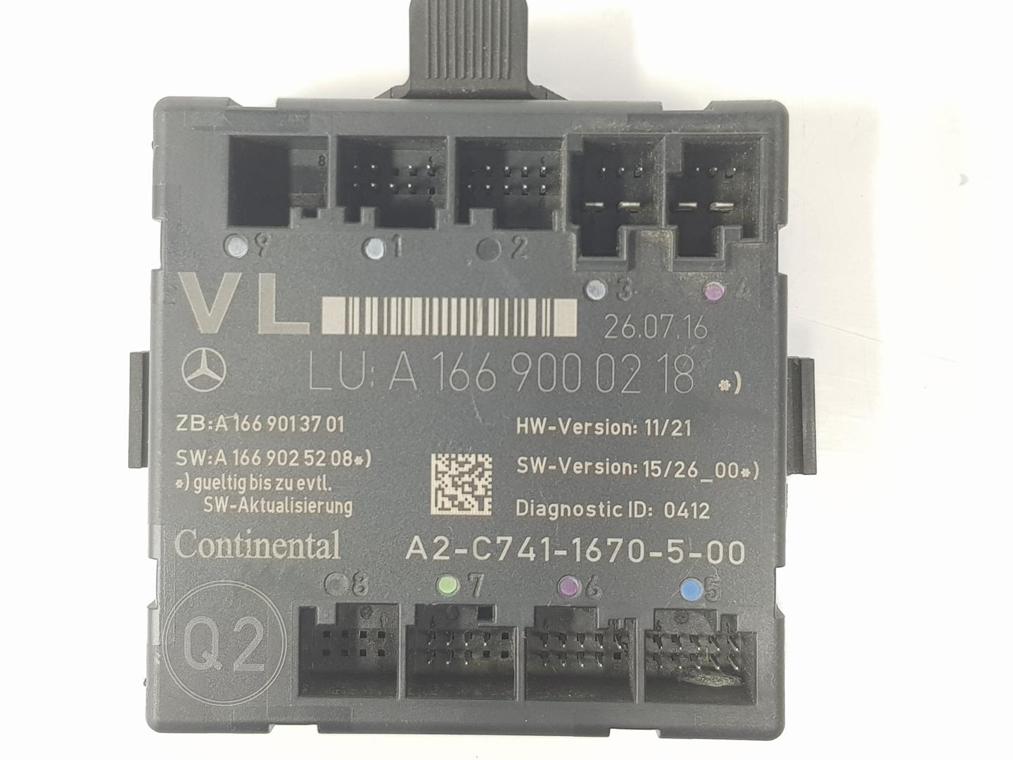 MERCEDES-BENZ B-Class W246 (2011-2020) Alte unități de control A1669000218, A1669000218 19903488