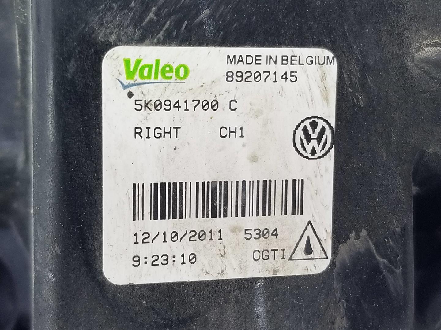 VOLKSWAGEN Golf 6 generation (2008-2015) Противотуманка бампера передняя правая 5K0941700C, 5K0941700C 19761225