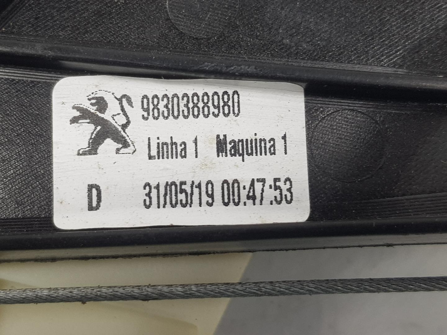 PEUGEOT 5008 1 generation (2009-2016) Bageste højre dør vinduesregulator 9812642880, 9812642880 19723542