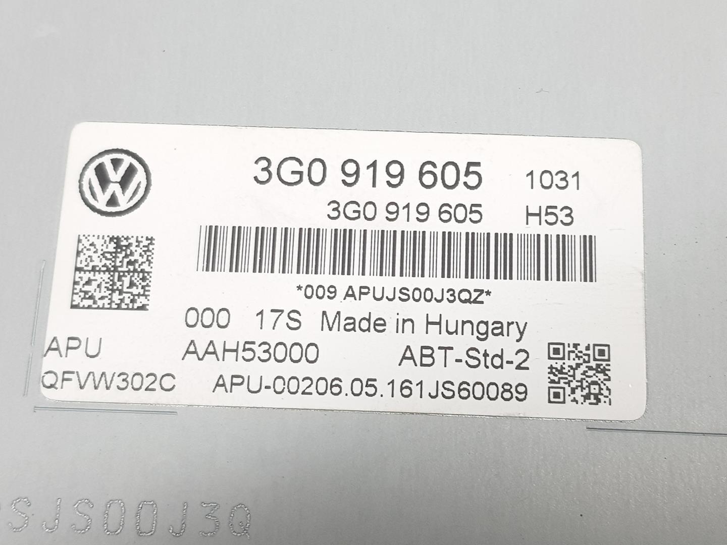 VOLKSWAGEN Passat B8 (2014-2023) Muut sisäosat 3G0919605,3G0919605 22841209