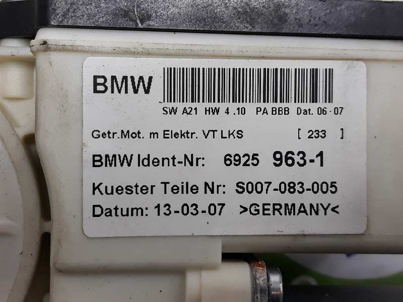 BMW X3 E83 (2003-2010) Front Left Door Window Regulator Motor 67626925963,6925963,0130822223 19630259