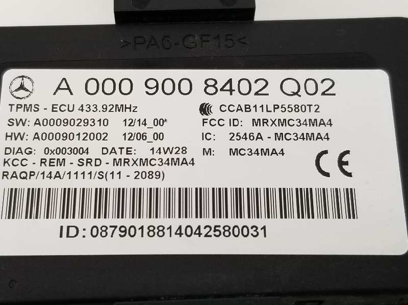 MERCEDES-BENZ GLA-Class X156 (2013-2020) Other Control Units A0009008402, A0009008402, A2C7341930600 19749491