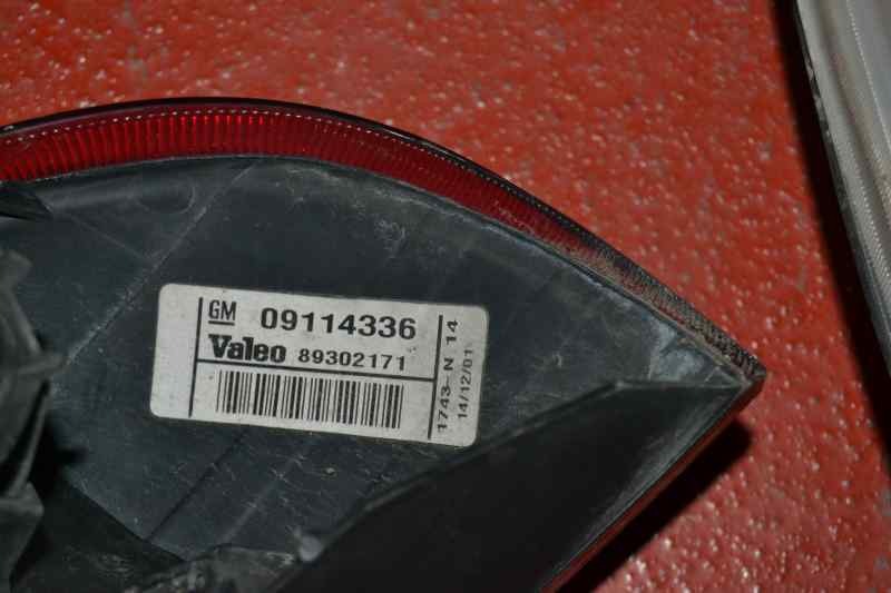 OPEL Corsa C (2000-2006) Rear Left Taillight 09114336,5PUERTAS,89302171 19871194