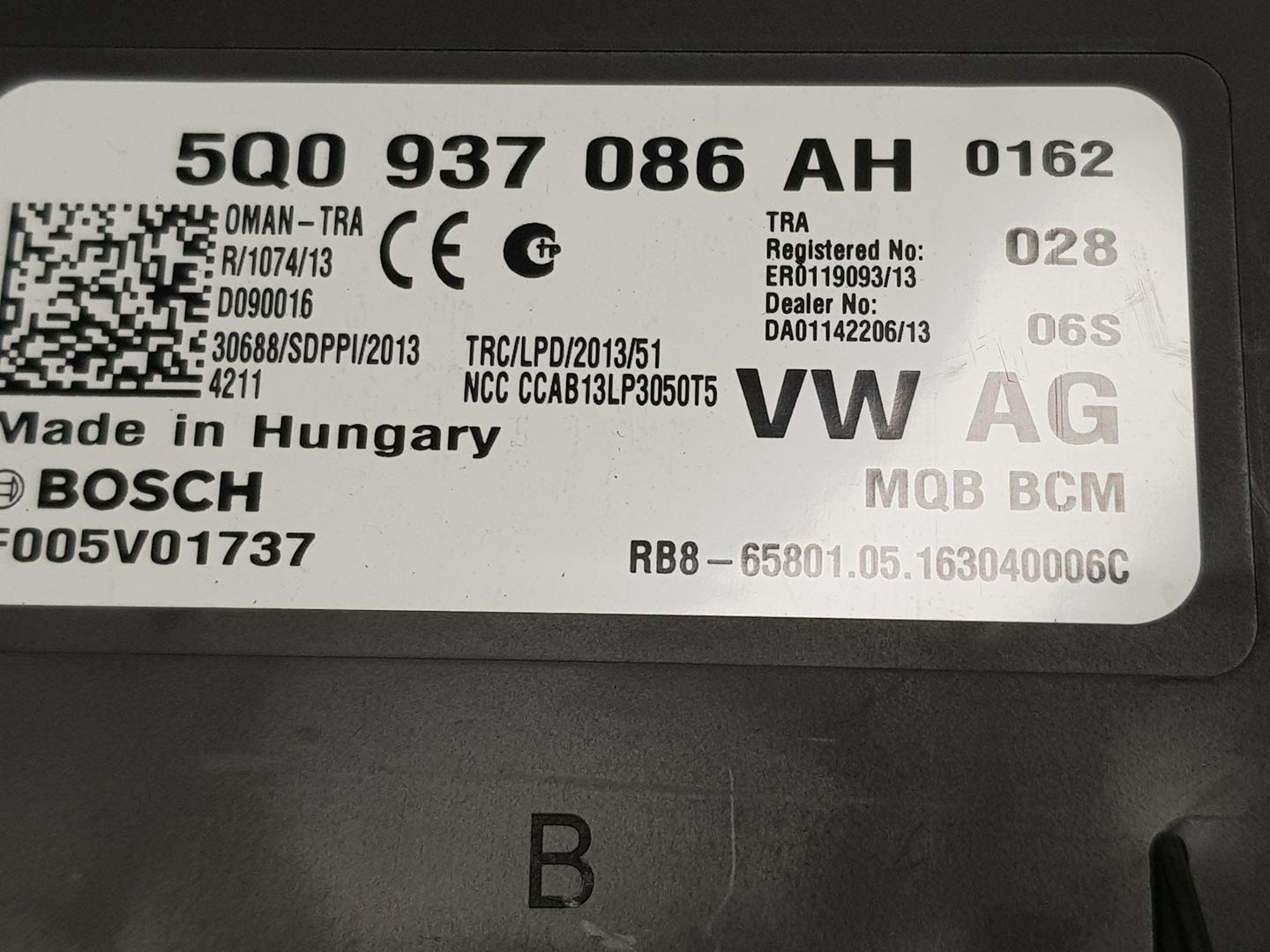 VOLKSWAGEN Passat B8 (2014-2023) Other Control Units 5Q0937086AH, 5Q0937086AH 22841173