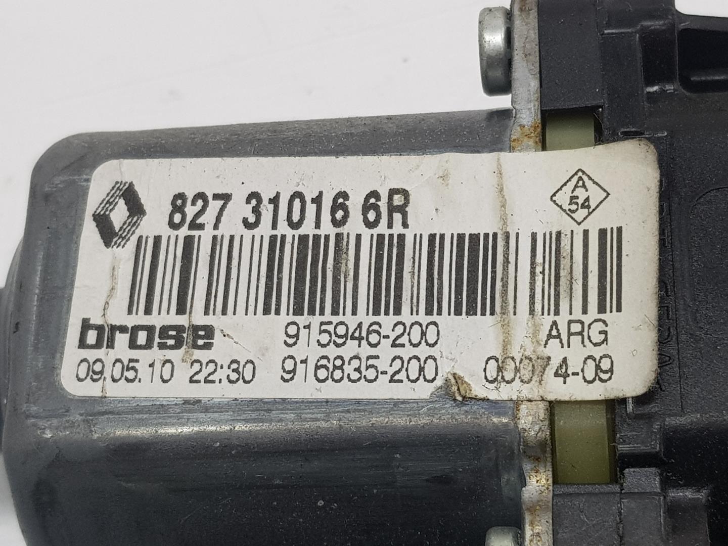 RENAULT Scenic 3 generation (2009-2015) Galinių kairių durų stiklo pakelėjo varikliukas 827310166R, 827310166R 21421413