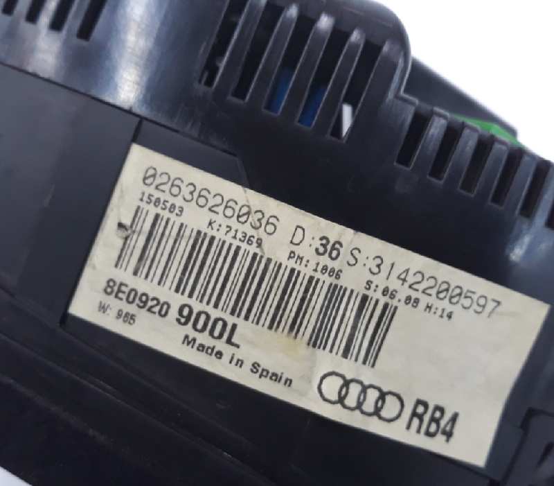 AUDI A4 B6/8E (2000-2005) Спидометр 8E0920900L,8E0920900L,0263626036 19673818