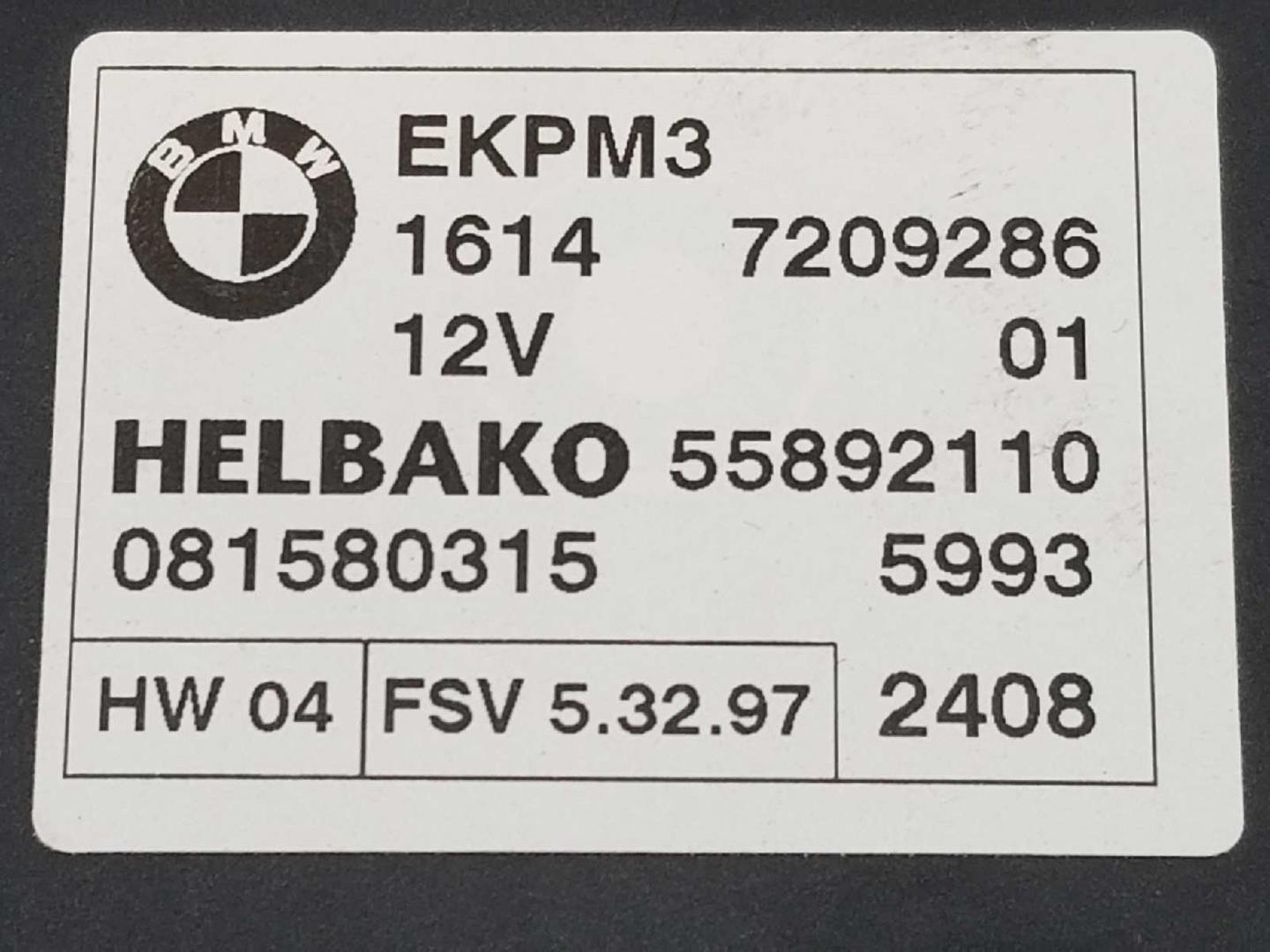 BMW 3 Series E90/E91/E92/E93 (2004-2013) Kuro siurblio valdymo blokas(EKPS) 16147209286, 16147209286 19725559