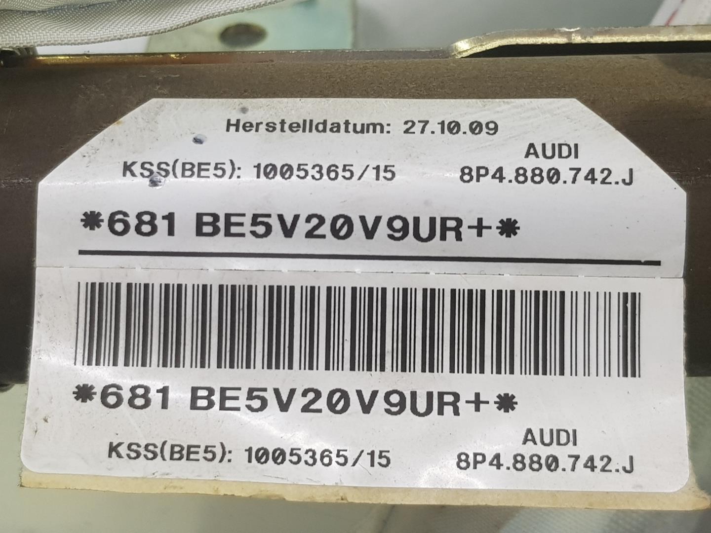 BMW A2 8Z (1999-2005) Dešinės pusės stogo oro pagalvė (SRS) 8P4880742J, 8P4880742J 19724546