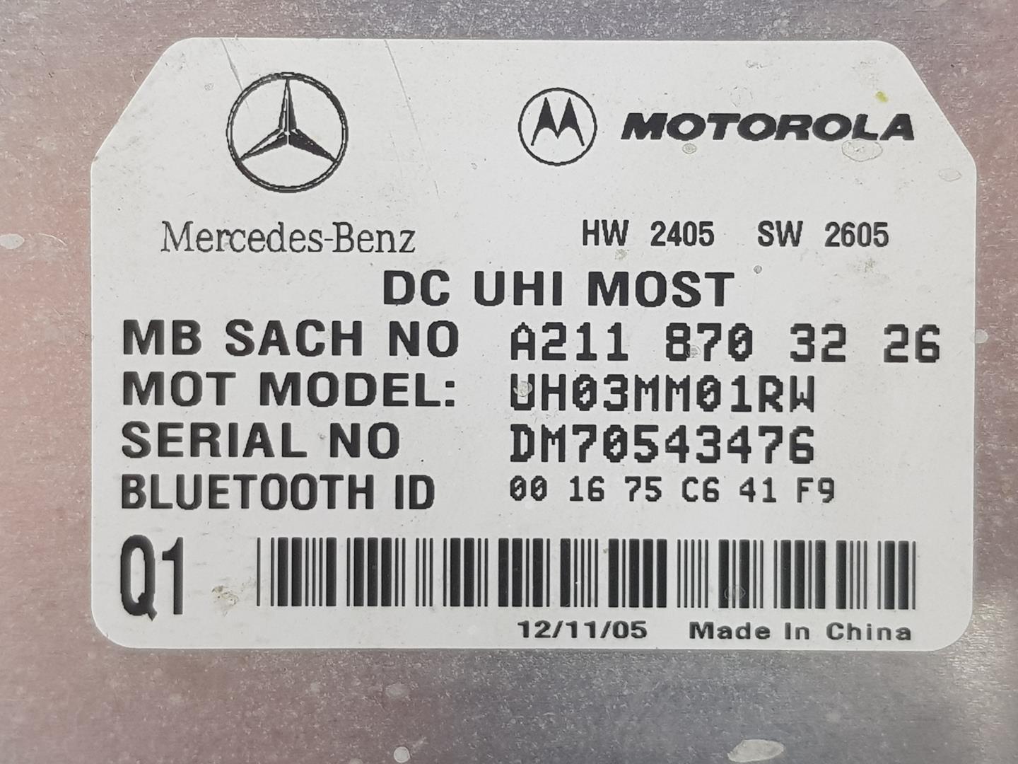 MERCEDES-BENZ M-Class W164 (2005-2011) Další řídící jednotky A2118703226,A2118703226,MODULOBLUETOOTHB 19864539