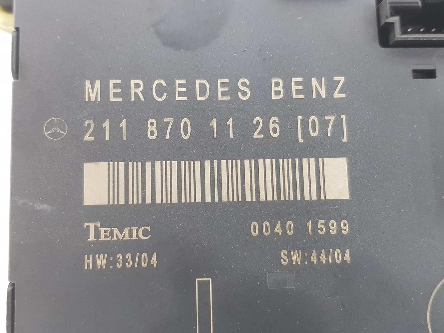 MERCEDES-BENZ E-Class W211/S211 (2002-2009) Autres unités de contrôle A2118701126,A2118701126 19716599