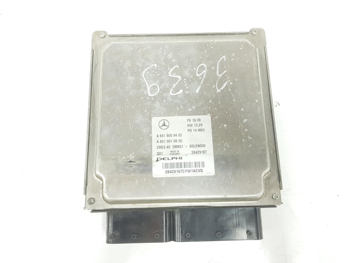 MERCEDES-BENZ CLA-Class C117 (2013-2016) Motorkontrolenhed ECU A6519009402,A6519010802 19728268