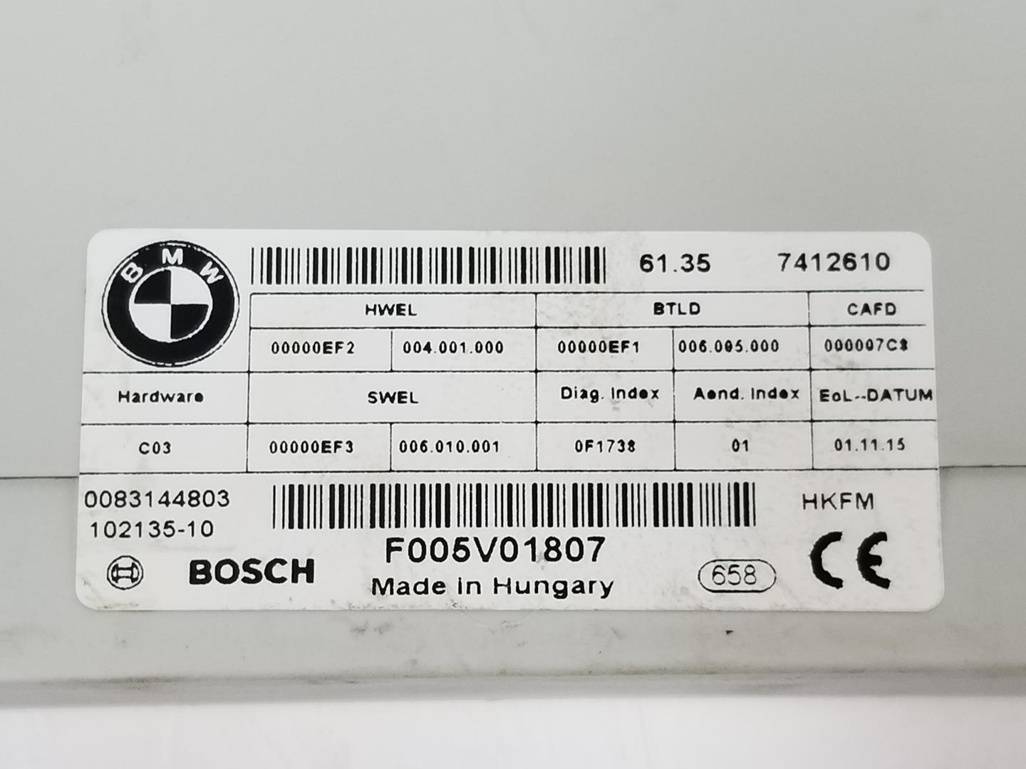 BMW 4 Series F32/F33/F36 (2013-2020) Другие блоки управления 61357412610, 7412610 19877274
