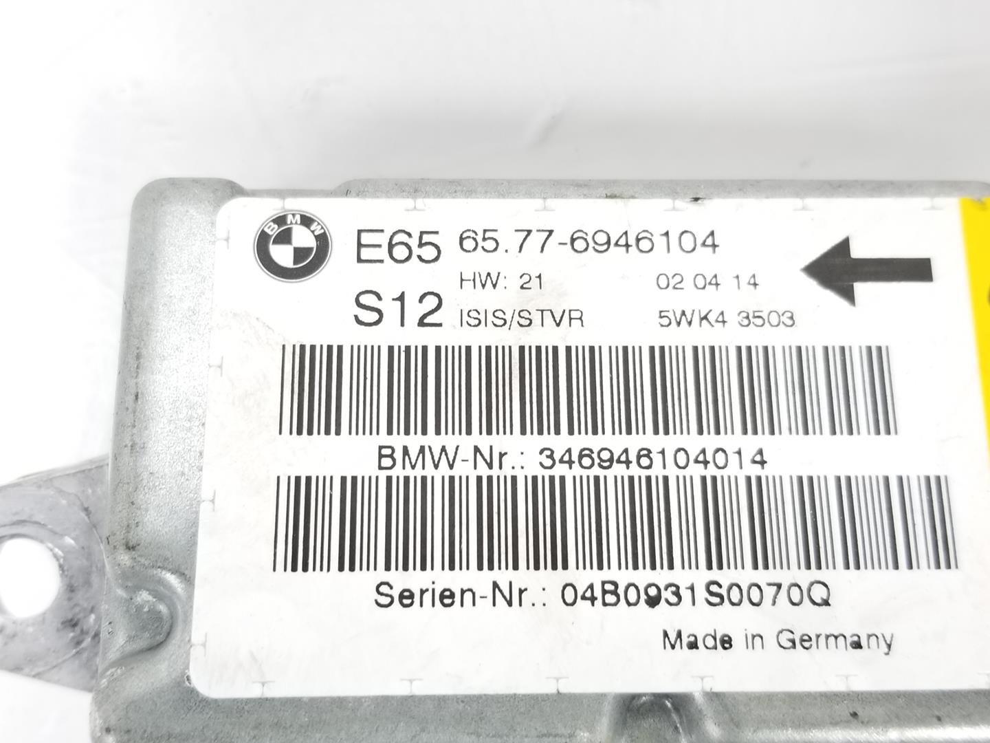 BMW 7 Series E65/E66 (2001-2008) Kiti valdymo blokai 65776946104, 6946104 19926614