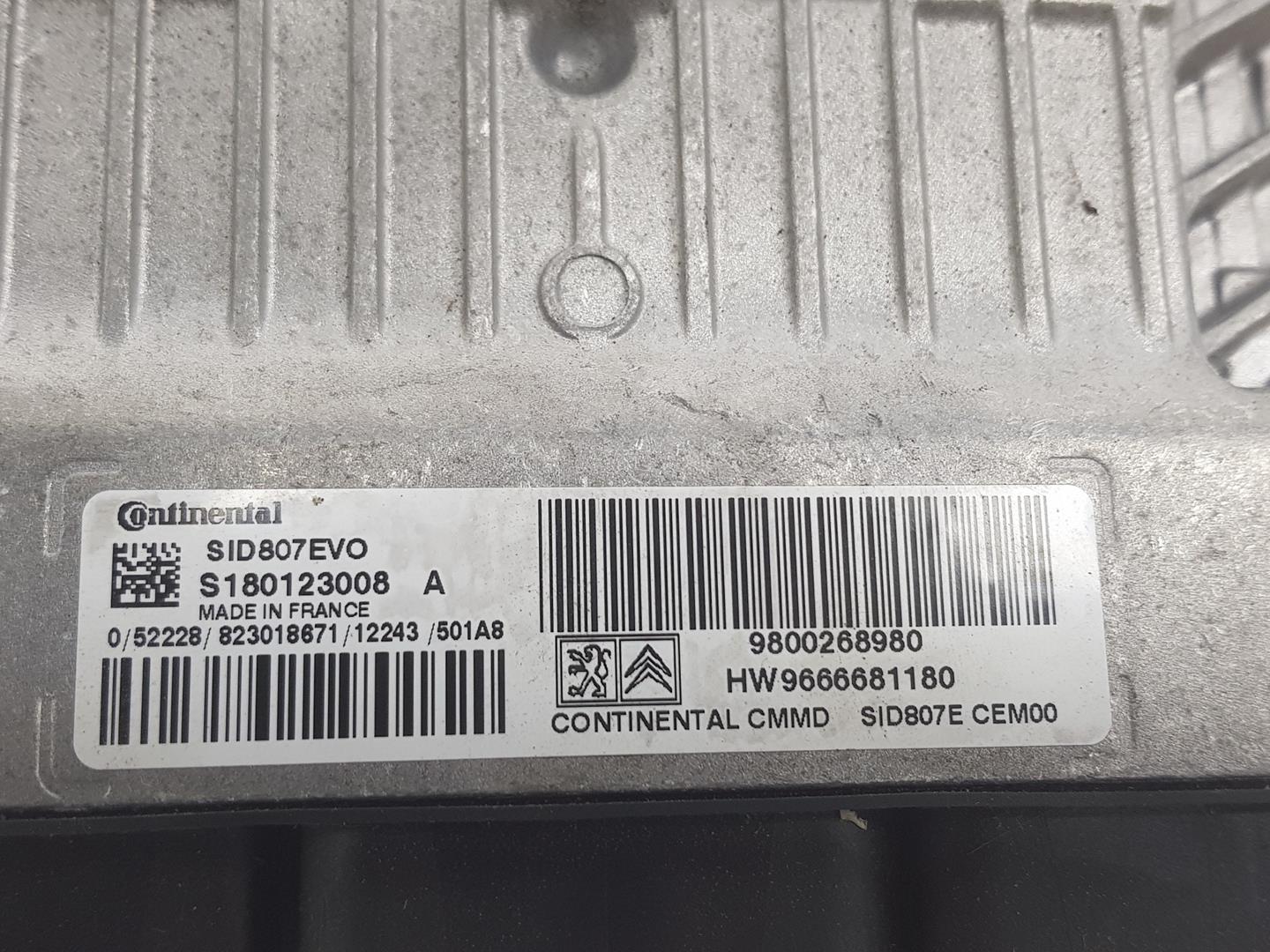 PEUGEOT 5008 1 generation (2009-2016) Motorkontrolenhed ECU 9800268980,SID807EVO 19655183