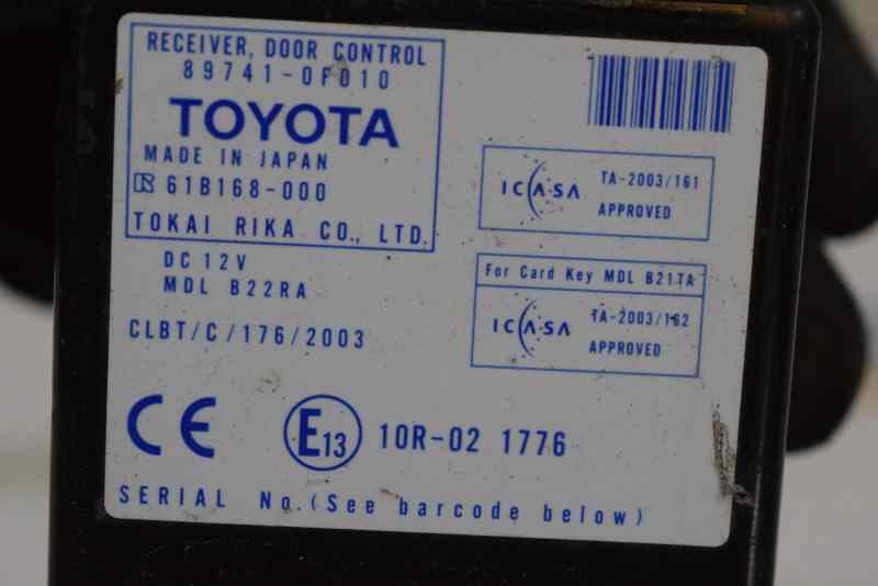 TOYOTA Corolla Verso 1 generation (2001-2009) Other Control Units 897410F010,61B168000,61B168-000 19559945