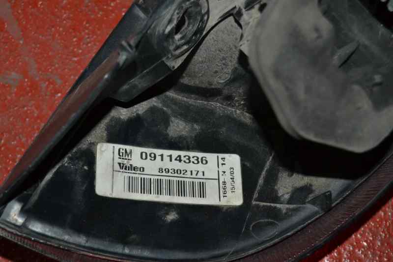 OPEL Corsa C (2000-2006) Rear Left Taillight 09114336,5PUERTAS,89302171 19871192