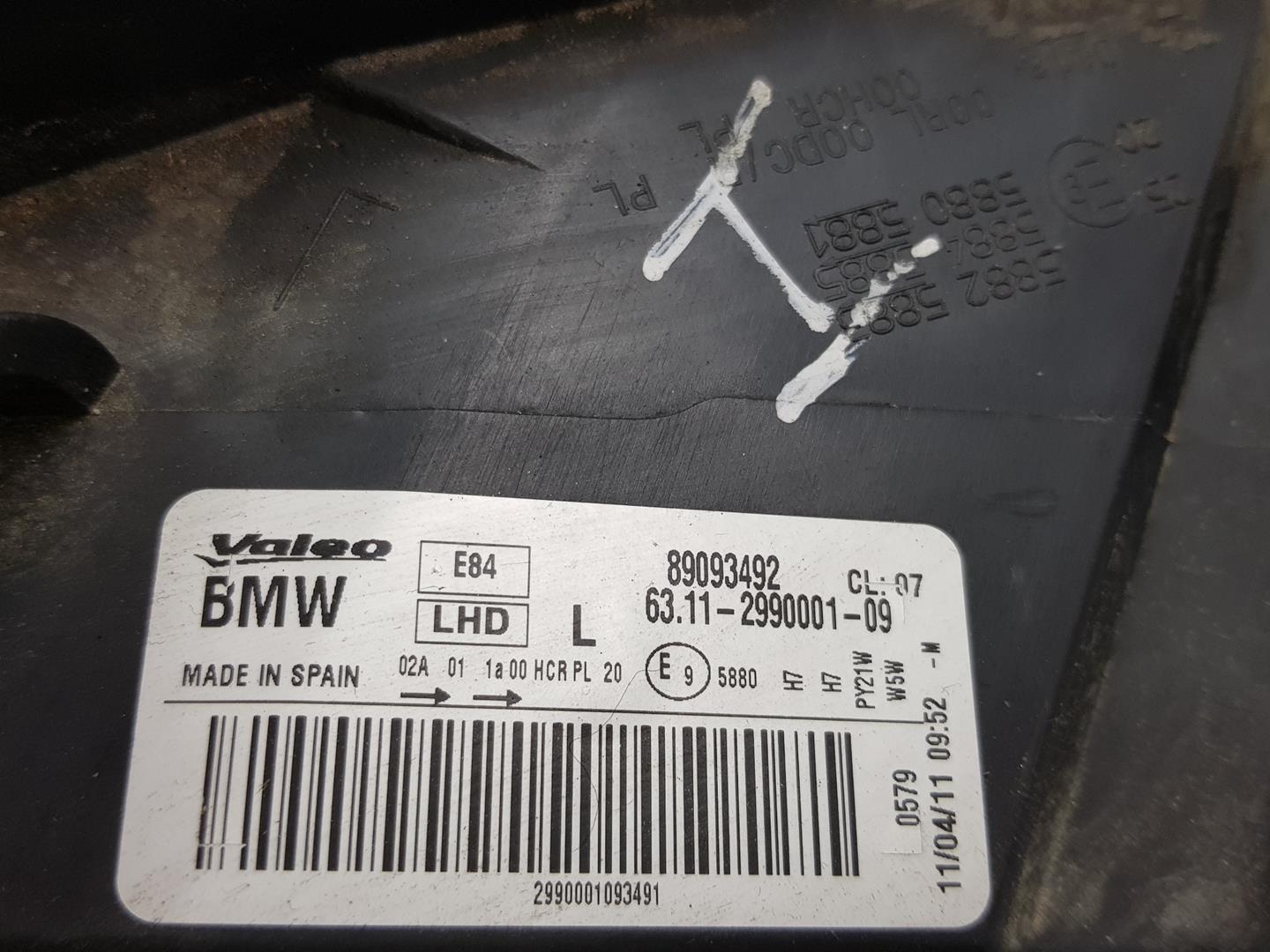 BMW X1 E84 (2009-2015) Priekinis kairys žibintas 89093492, 63112990001 24248892