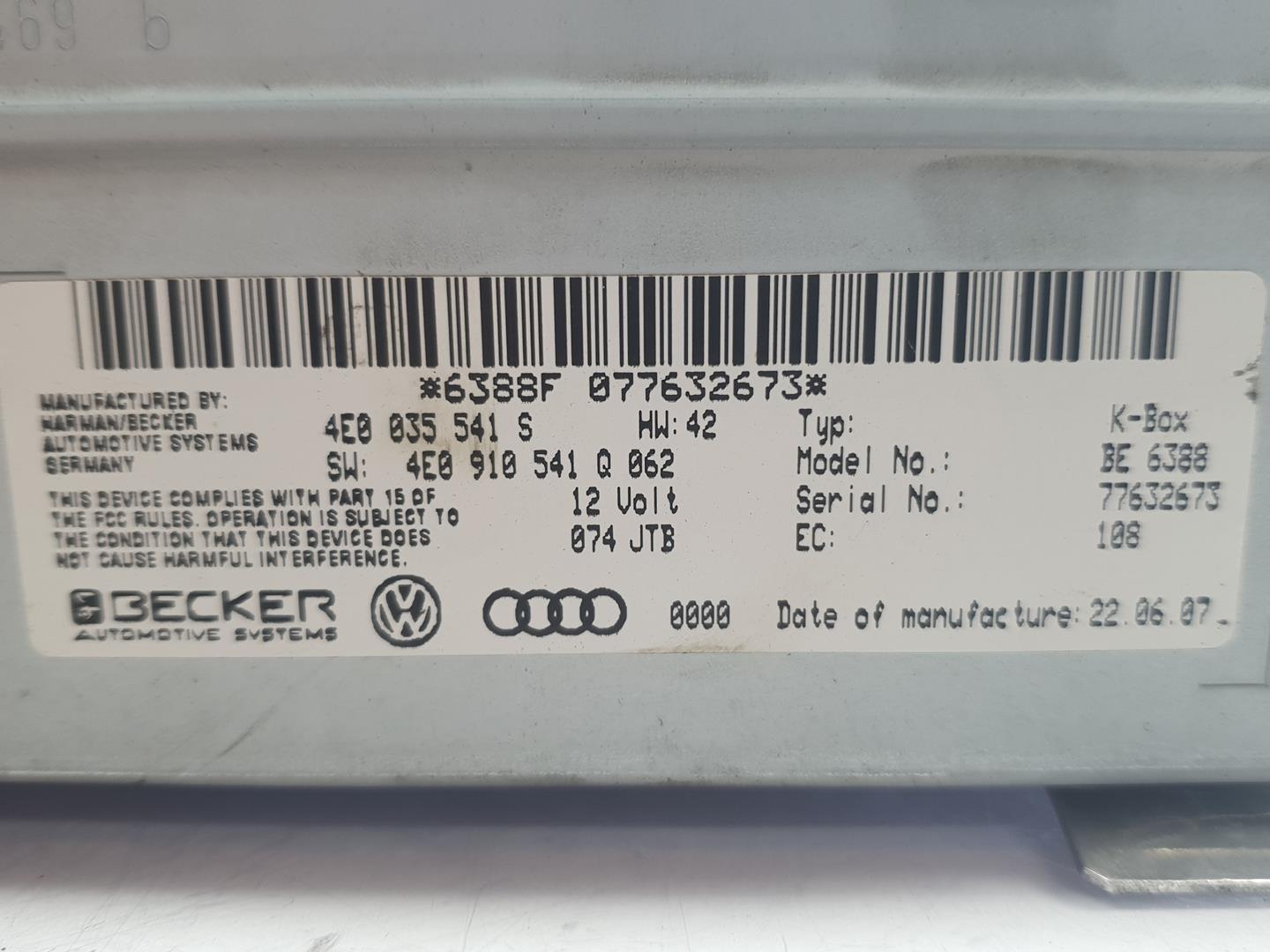 AUDI Q7 4L (2005-2015) Άλλες Μονάδες Ελέγχου 4E0035541S,4E0035541S 23093684