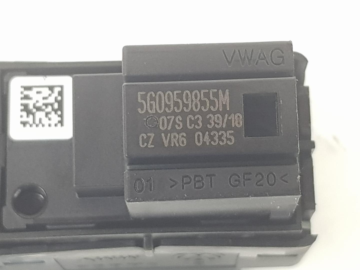 VOLKSWAGEN Golf 7 generation (2012-2024) Rear Right Door Window Control Switch 5G0959855K, 5G0959855M 19840717