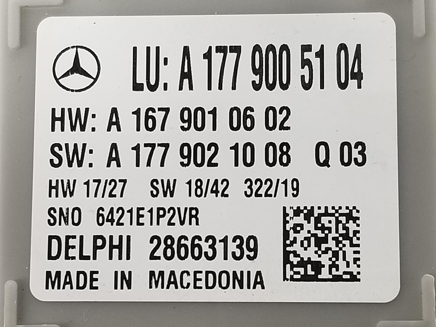 MERCEDES-BENZ GLC Coupe C253 (2016-2019) Andre kontrolenheder A1779005104,A1779005104 24125875