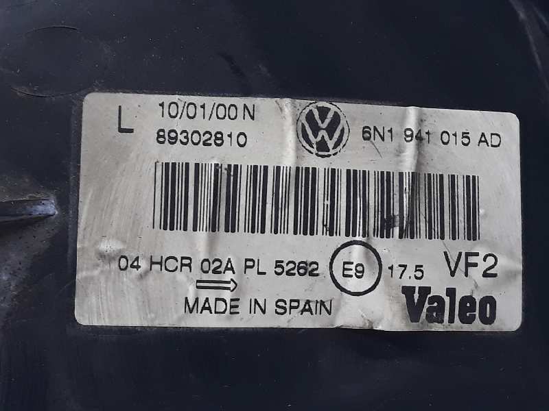 VOLKSWAGEN Polo 3 generation (1994-2002) Фара передняя левая 6N1941015AD,VALEO89302810 19572441