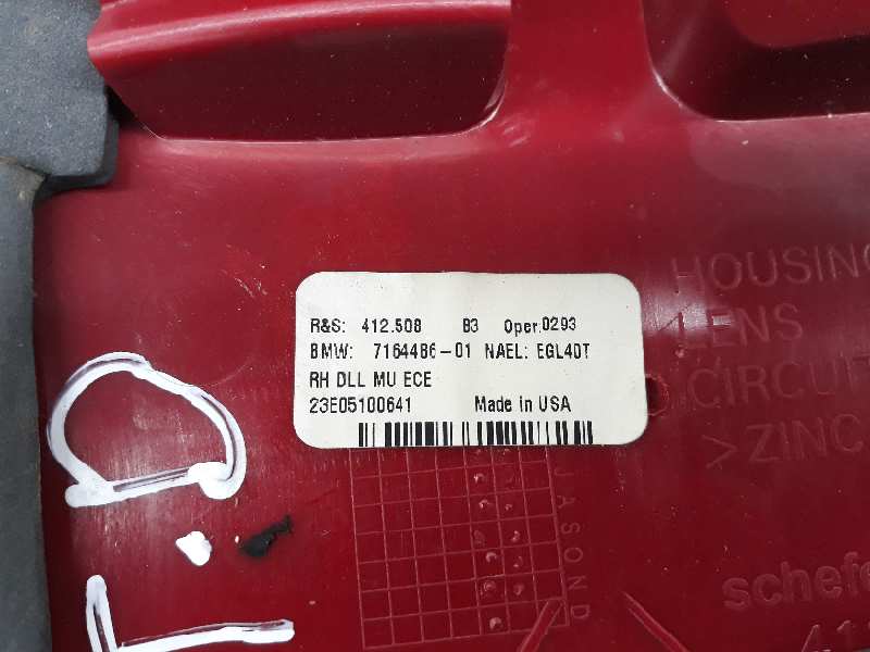 BMW X5 E53 (1999-2006) Right Side Tailgate Taillight 63217164486, 7164486 19641906