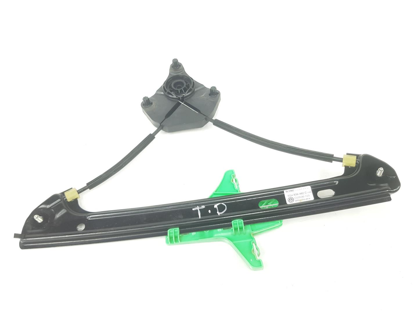 VOLKSWAGEN Golf 7 generation (2012-2024) Rear Right Door Window Regulator 5G4839462C, 5G4839462B 25357404