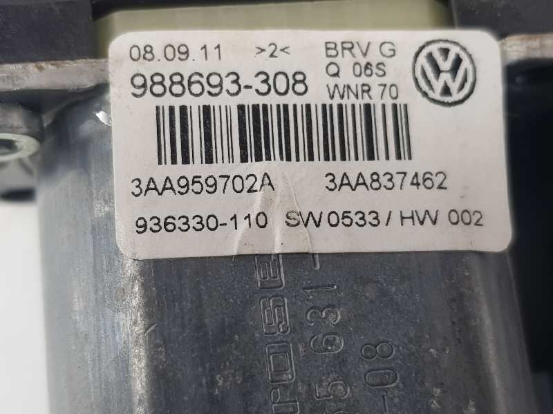 VOLKSWAGEN Passat B7 (2010-2015) Moteur de commande de vitre de porte avant droite 3AA959702A,3AA959702A 19702397