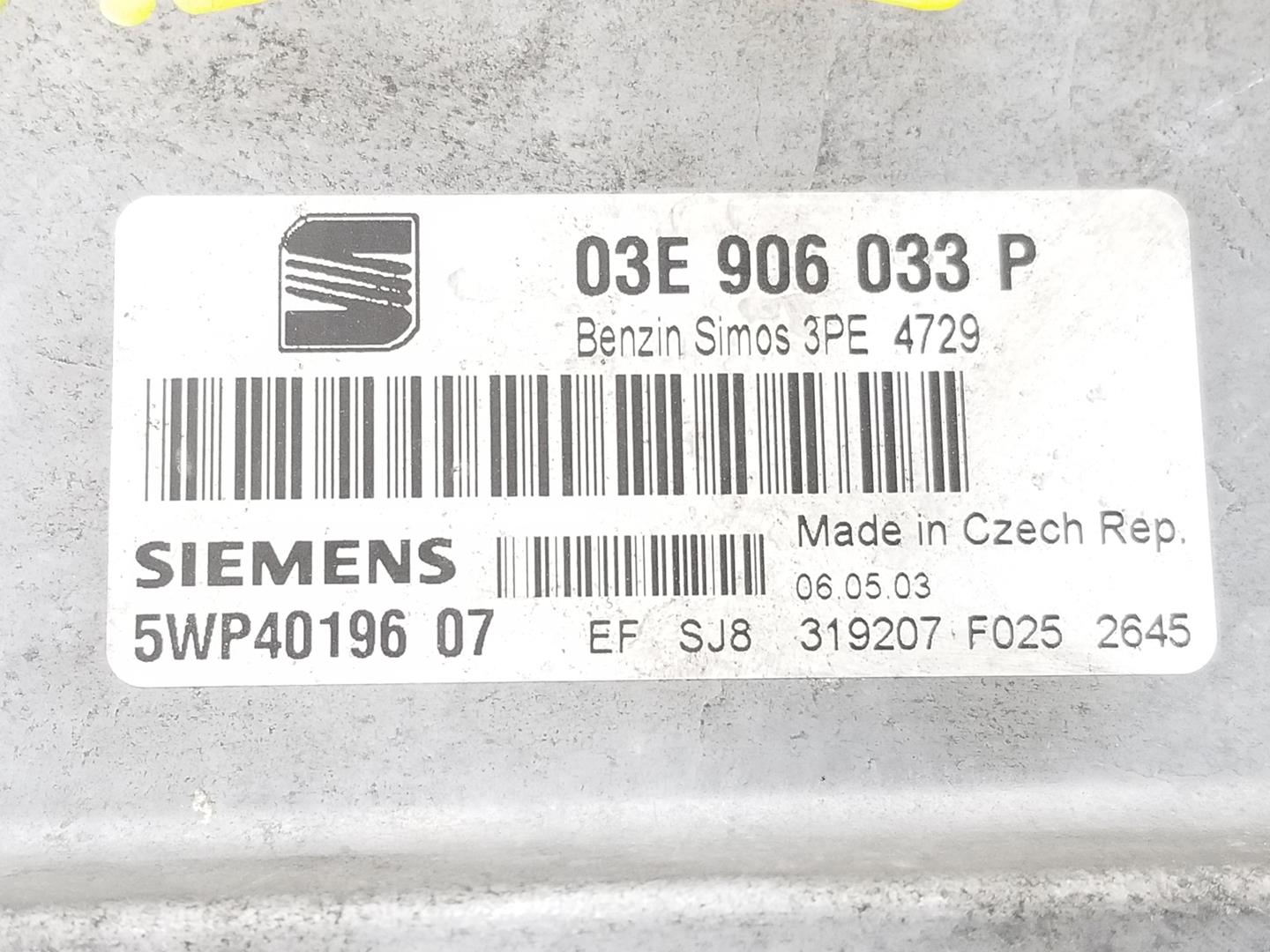 SEAT Cordoba 2 generation (1999-2009) Variklio kompiuteris 03E906033P,03E906033P,2222DL 19807987