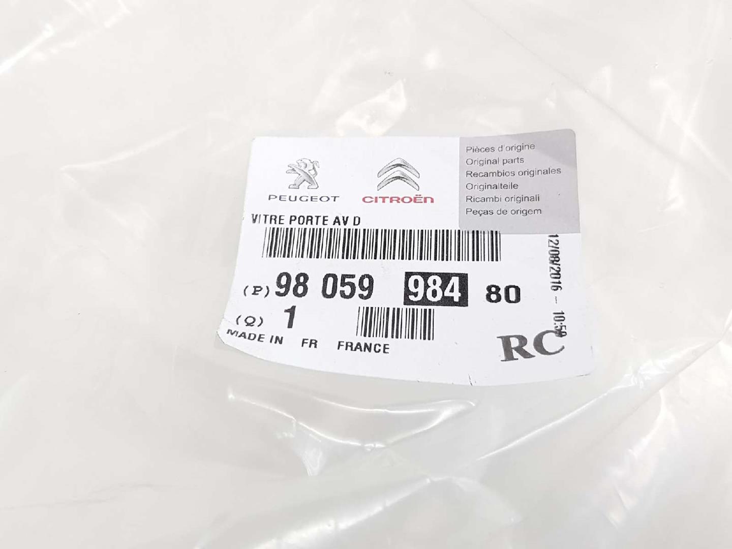 PEUGEOT 308 T7 (2007-2015) Стекло передней правой двери 9805998480,43R000677 19691114