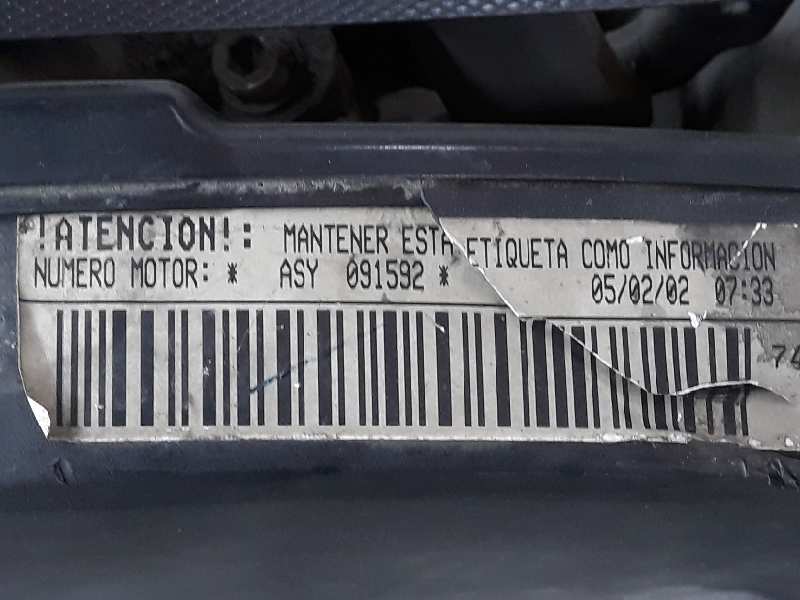 SEAT Cordoba 2 generation (1999-2009) Variklis ASY,038100037T 19549838