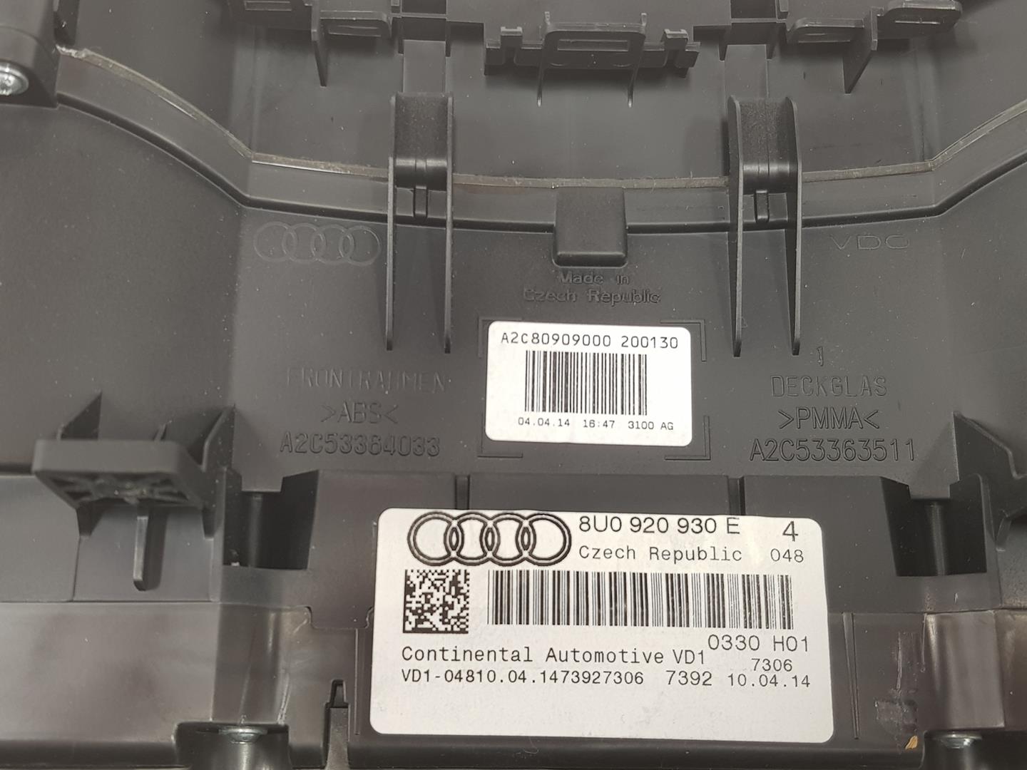 AUDI Q3 8U (2011-2020) Спидометр 8U0920930E,A2C80909000 26854567