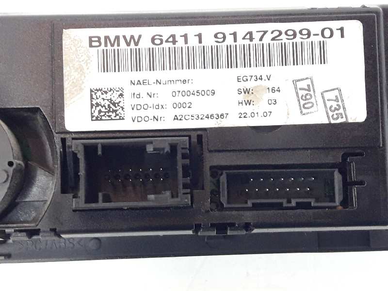 BMW 1 Series E81/E82/E87/E88 (2004-2013) Unitate de control al climei 64119147299,64119147299 19662834