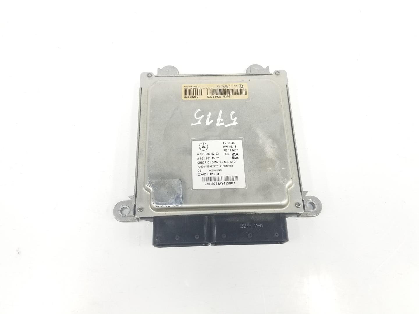 MERCEDES-BENZ C-Class W205/S205/C205 (2014-2023) Блок керування двигуном ECU A6519005203,A6519005203 19928524