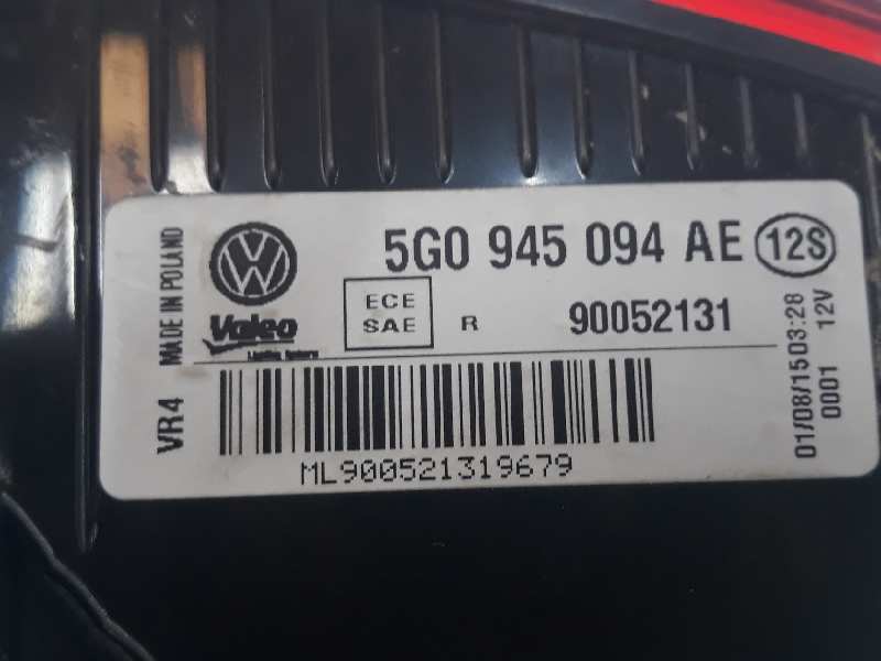 VOLKSWAGEN Variant VII TDI (2014-2024) Bec hayon drepta spate 5G0945094AE, 2222DL 19874202