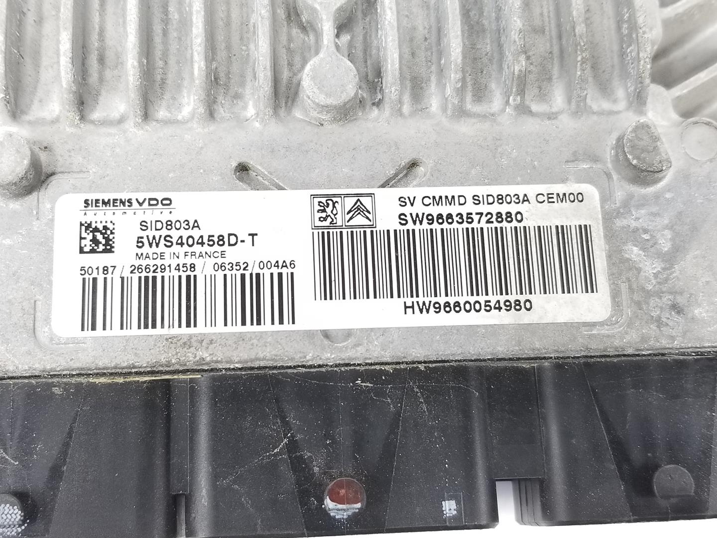 CITROËN C4 Picasso 1 generation (2006-2013) Engine Control Unit ECU 9663572880,9663572880 19807914