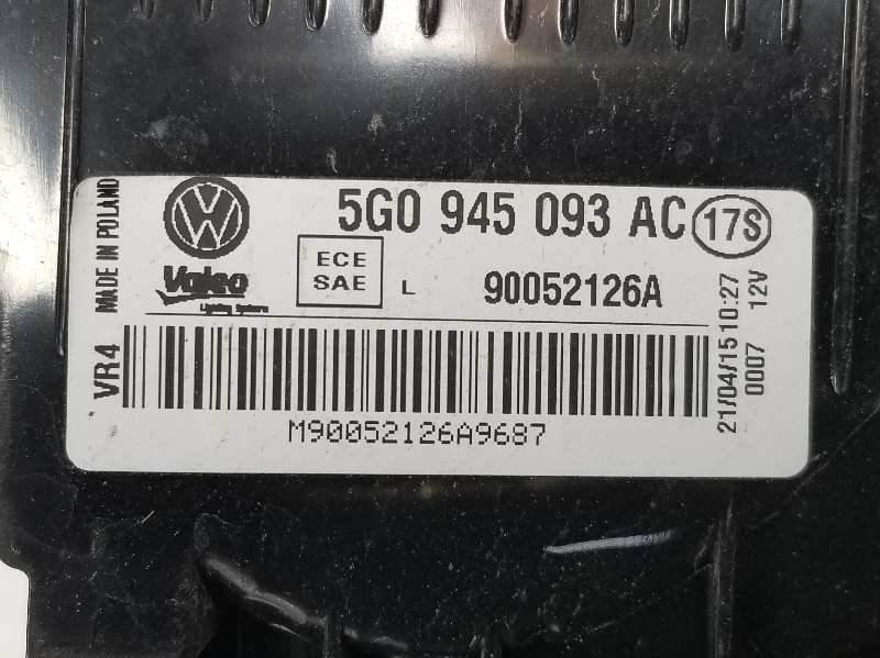 VOLKSWAGEN Variant VII TDI (2014-2024) Фонарь крышки багажника левый 5G0945093AC,5G0945093AC,2222DL 19745704