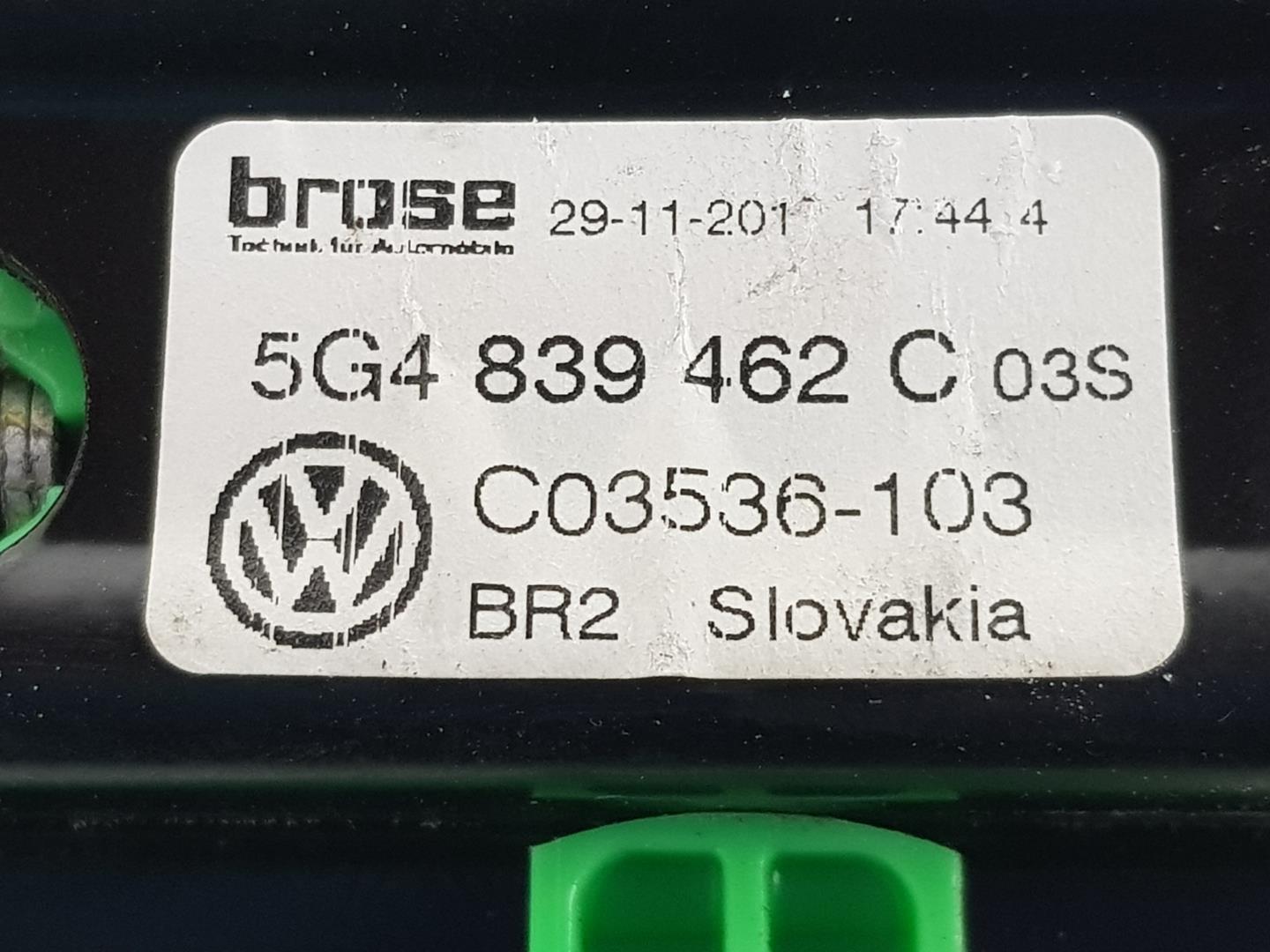 VOLKSWAGEN Golf 7 generation (2012-2024) Galinių dešinių durų stiklo pakelėjas 5G4839462C, C03536103, 5G4839462C 19764411