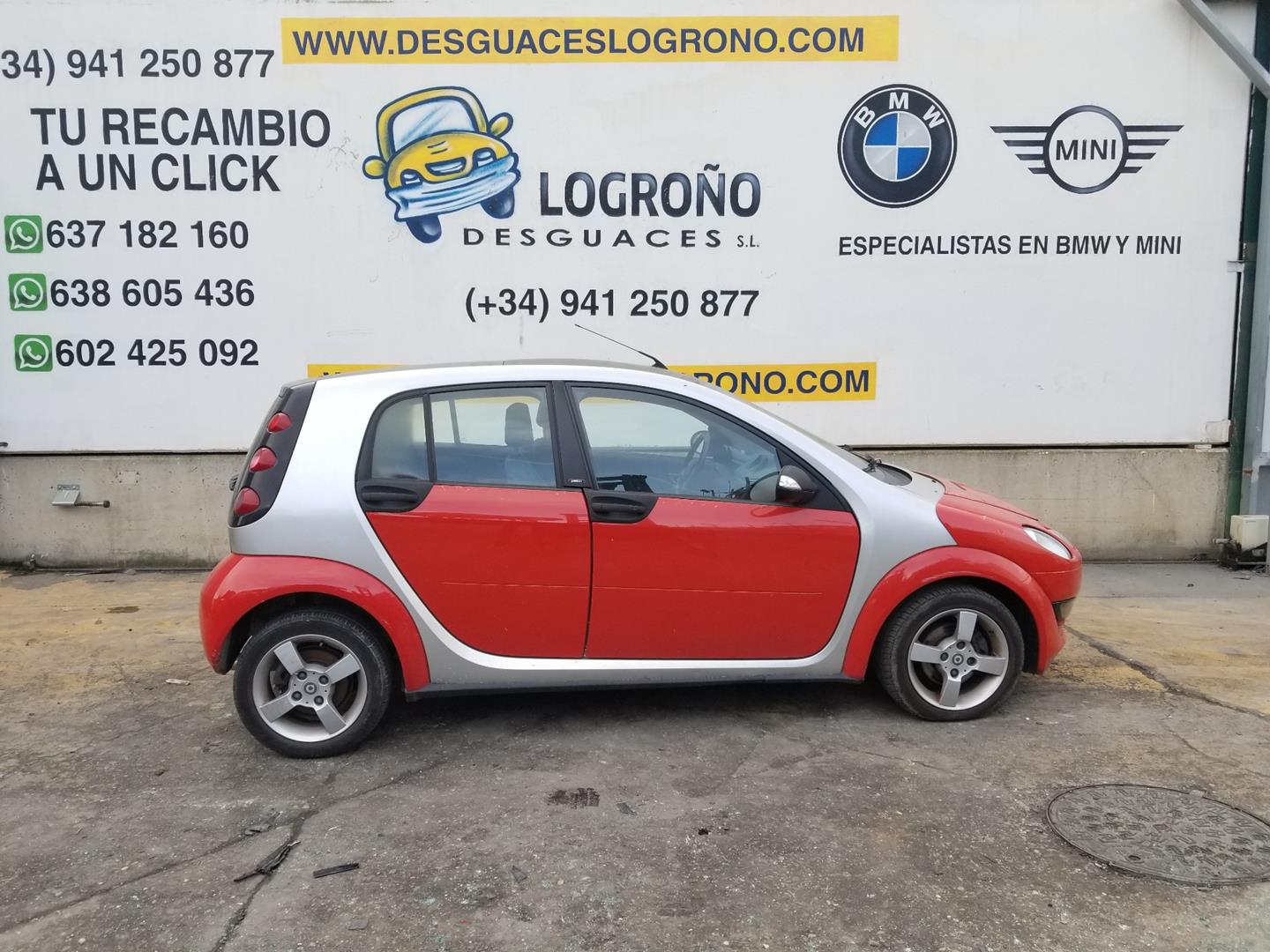 SMART Forfour 1 generation (2004-2006) Galinės dešinės durys A4547320009,A4547320009,COLORROJO 19918194