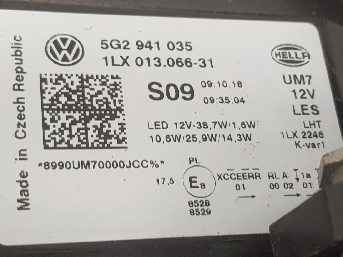 VOLKSWAGEN Golf 7 generation (2012-2024) Фара передняя левая 5G2941773,5G2941035,PROCEDEDEVEHÍCULORHD 19857096